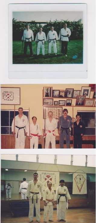 An ensemble of memorable photos. Captain Lou is the tallest one in each shot. His devoted wife, Linda, is on the right in the bottom pic.