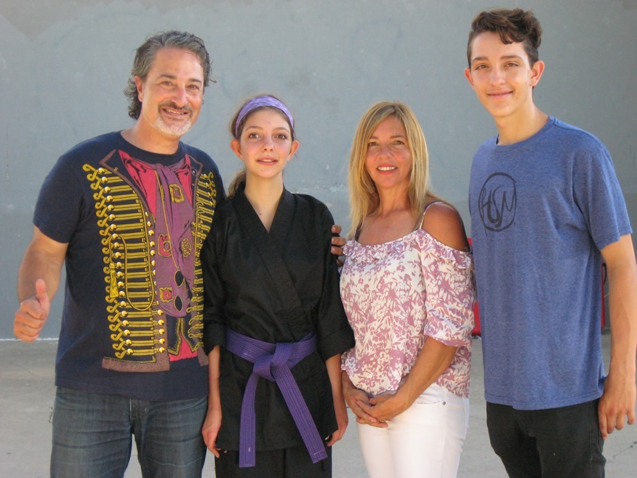 Hannah&rsquo;s immediate family. Mr. Shamassian, Hannah, Mrs. Shamassian and brother Josh.