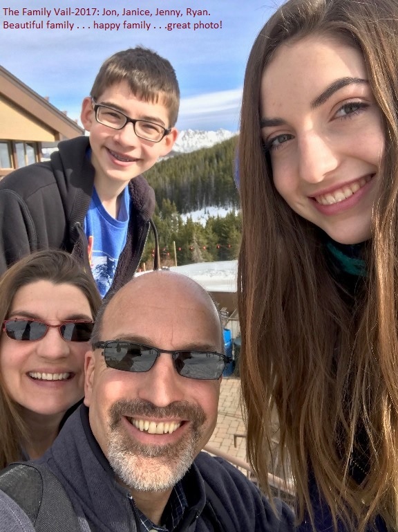 The Vail Family in Fall/Winter-2017. Is this a cool selfie or what?! It gets even better.